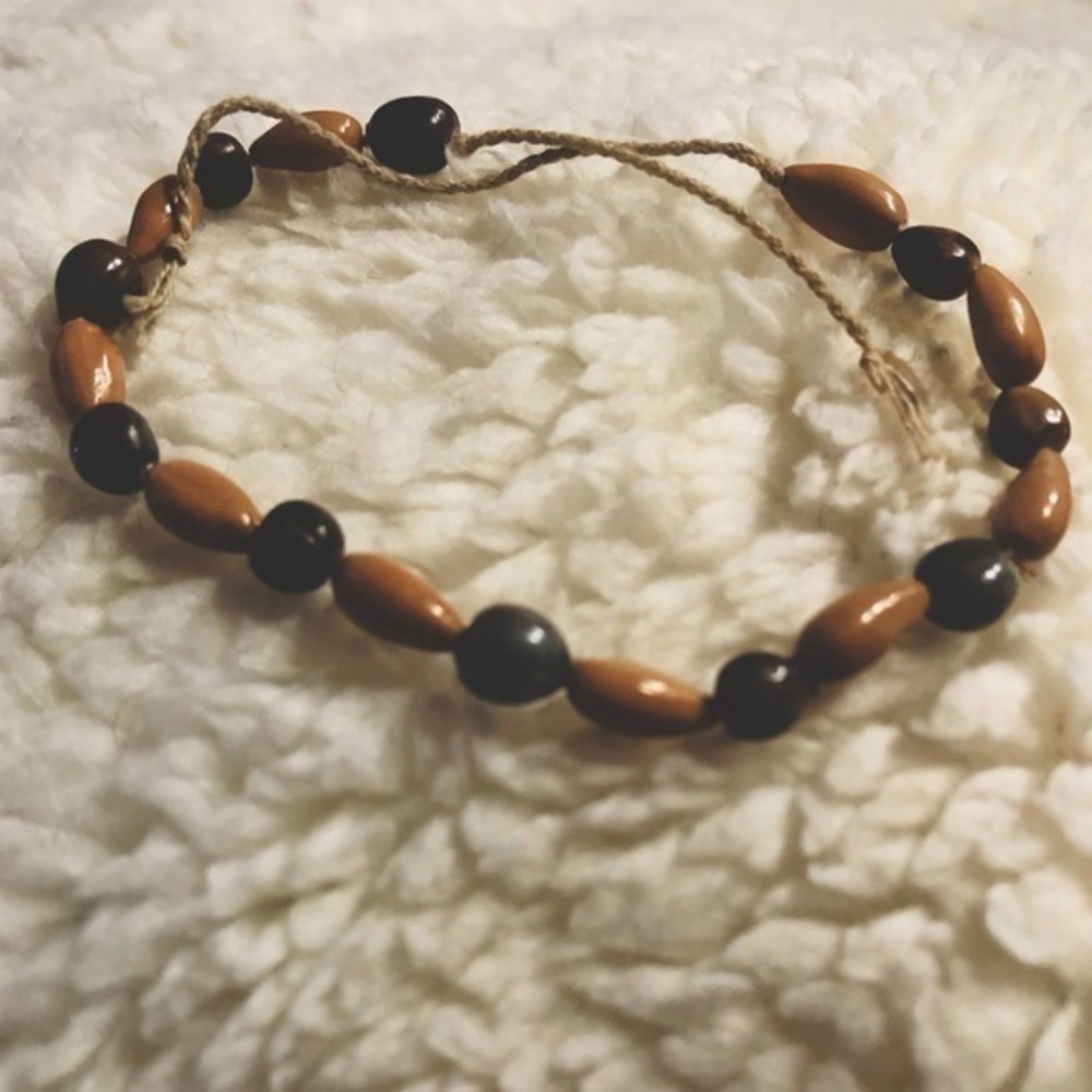 String wooden beaded bracelet